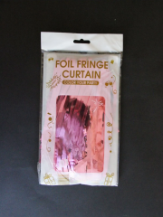 Pembe Renk Arka Fon Parti Perdesi  100x200cm