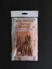 Rose Gold Renk Arka Fon Parti Perdesi 100x200cm