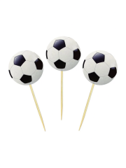 Futbol Topu Pasta Kürdan Süs 15'li