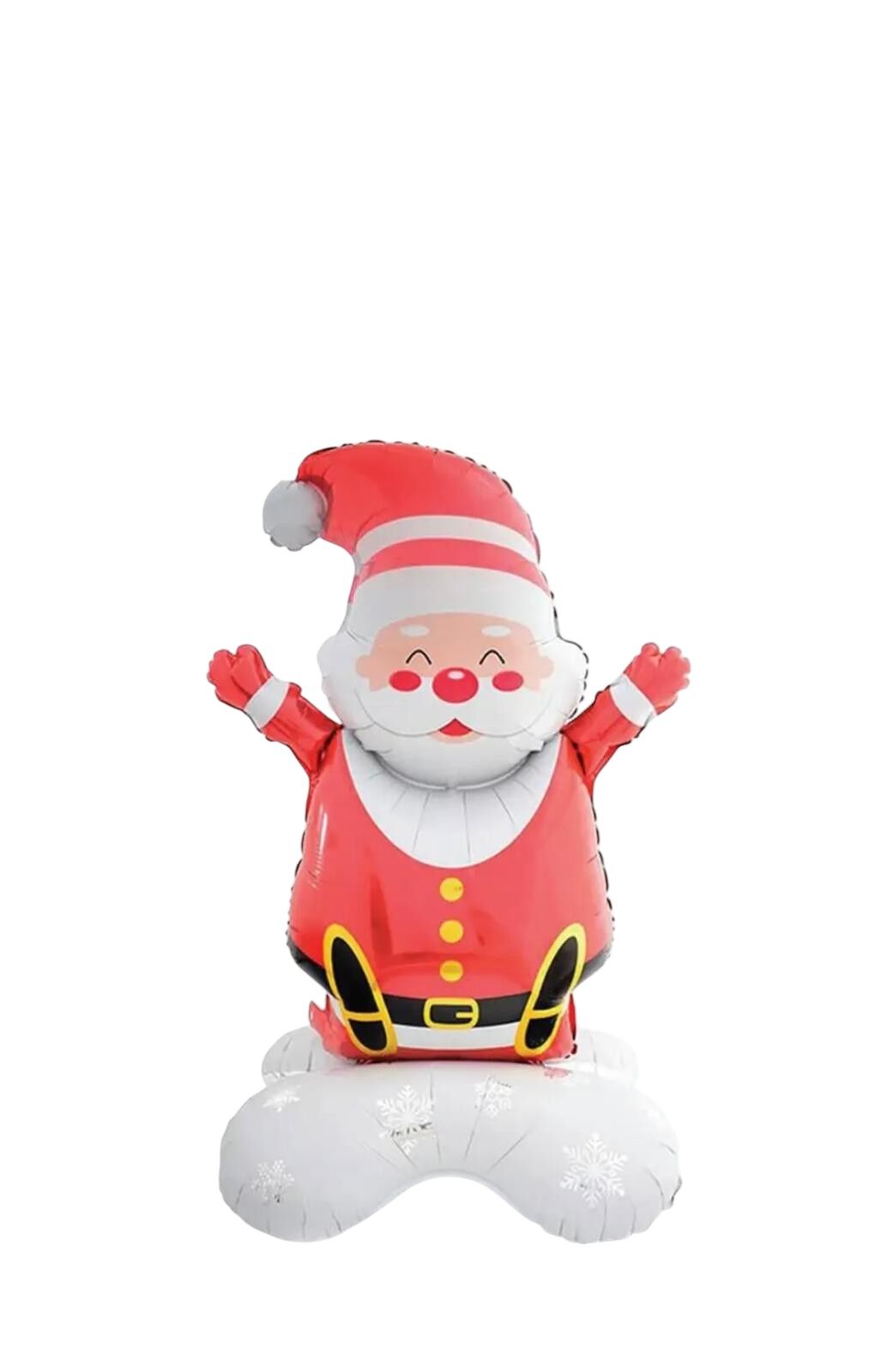 Gülümseyen Sevimli Noel Baba Yılbaşı Folyo Balon 59x35 cm