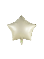 Retro Yıldız Folyo Balon 18 Inç 45 Cm Satin Kahve