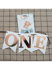 One Beyaz Rose Gold Yazılı Banner