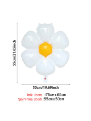 Makaron Somon Makaron Pembe Balon Zincir Seti Papatya Folyo Balon Doğum Günü Parti Malzemeleri