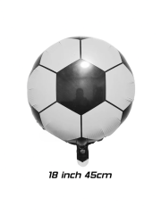 Futbol Temalı Balon Zincir Seti Futbol Topu Folyo Balon Makaron Mavi Balon Beyaz Pastel Balon Seti