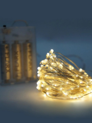 3 PİLLİ 5 MT FONKSİYONLU GÜN IŞIĞI PERİ TEL 50 LED