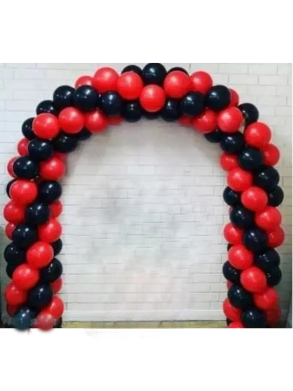 Siyah Kırmızı Pastel Balon Zincir Seti 25 Adet