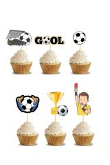 Futbol Temalı Şampiyon Kupa Folyo Balon Top Folyo Balon Zinciri Seti