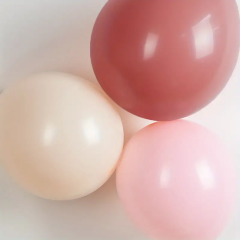 Retro Gül Kurusu Retro Pembe Retro Beyaz Balon Zinciri (Pompa Hediyeli) 49 Parça