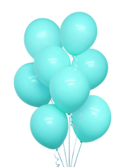 12 inch 30 cm Balon 10 Adet Su Yeşili