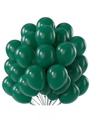 12 inch 30 cm Balon 10 Adet Koyu Yeşil Pastel